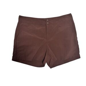 Eddie Bauer Women's Chocolate Brown Nylon Shorts